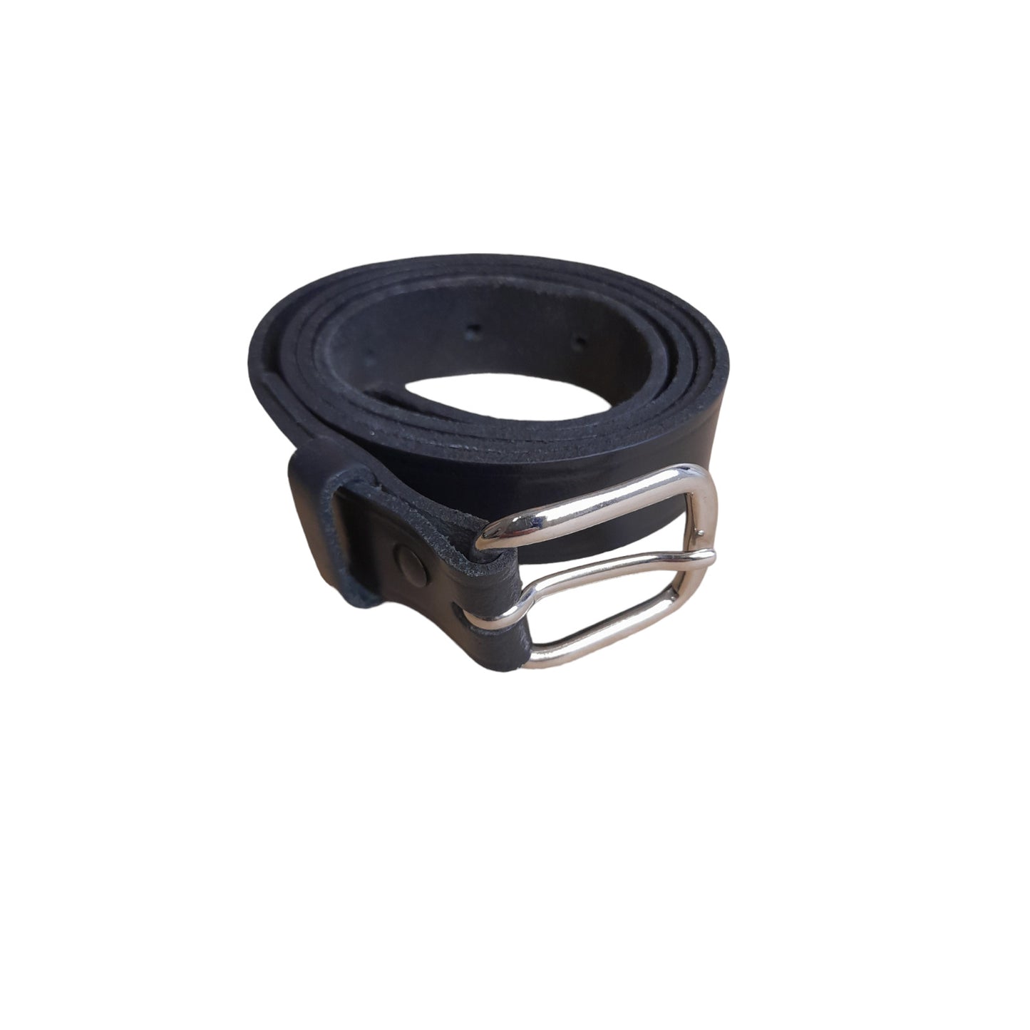 Black Leather Belt Single Prong 24mm Wide Ex Police Uniform Security
