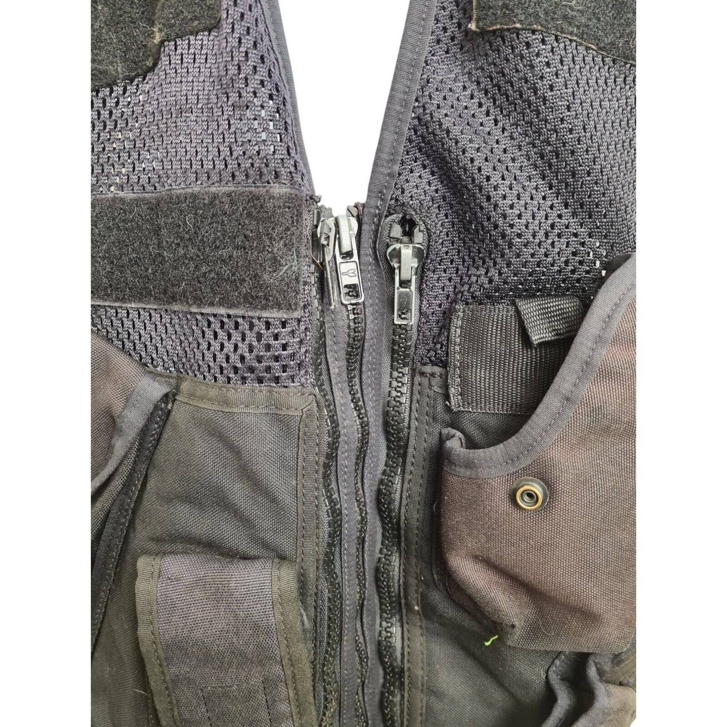 Black Tactical Vest With Integrated Pouches Security Dog Handler Ex Police XL