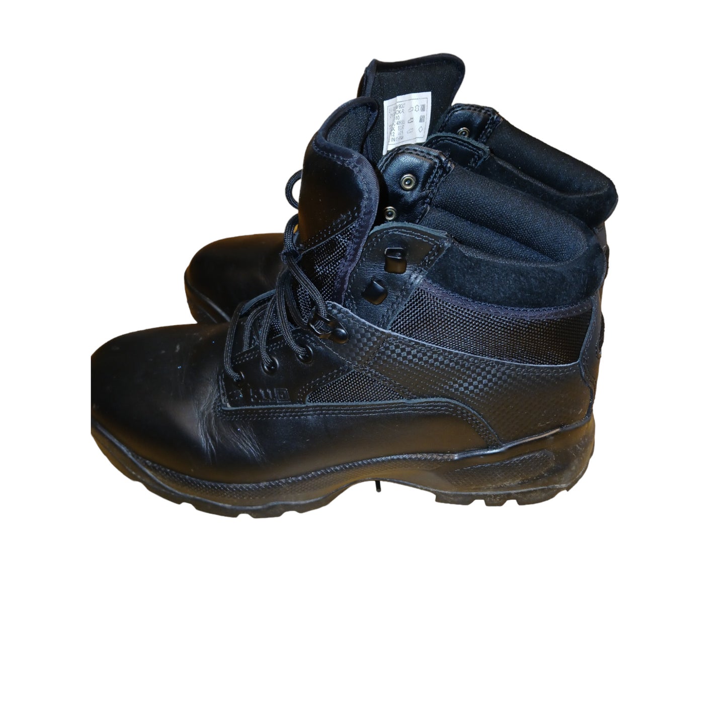 5.11 Tactical Ortholite Low Black Leather Boots Ex Police Security Operator