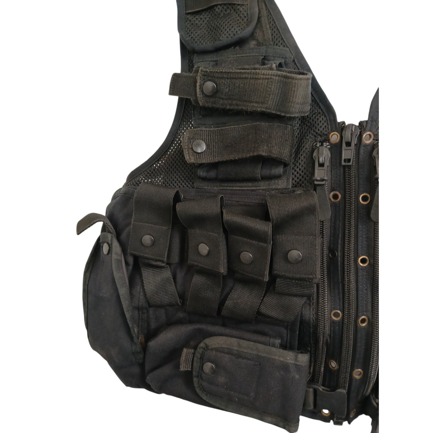 Arktis Tactical Vest Black Integrated Pouches Security Ex Police