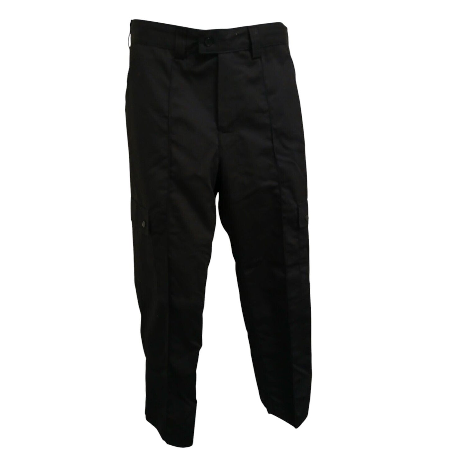 Ripstop Cargo Combat Work Trousers Black Ex Police Mens Tactical UniformSecurity