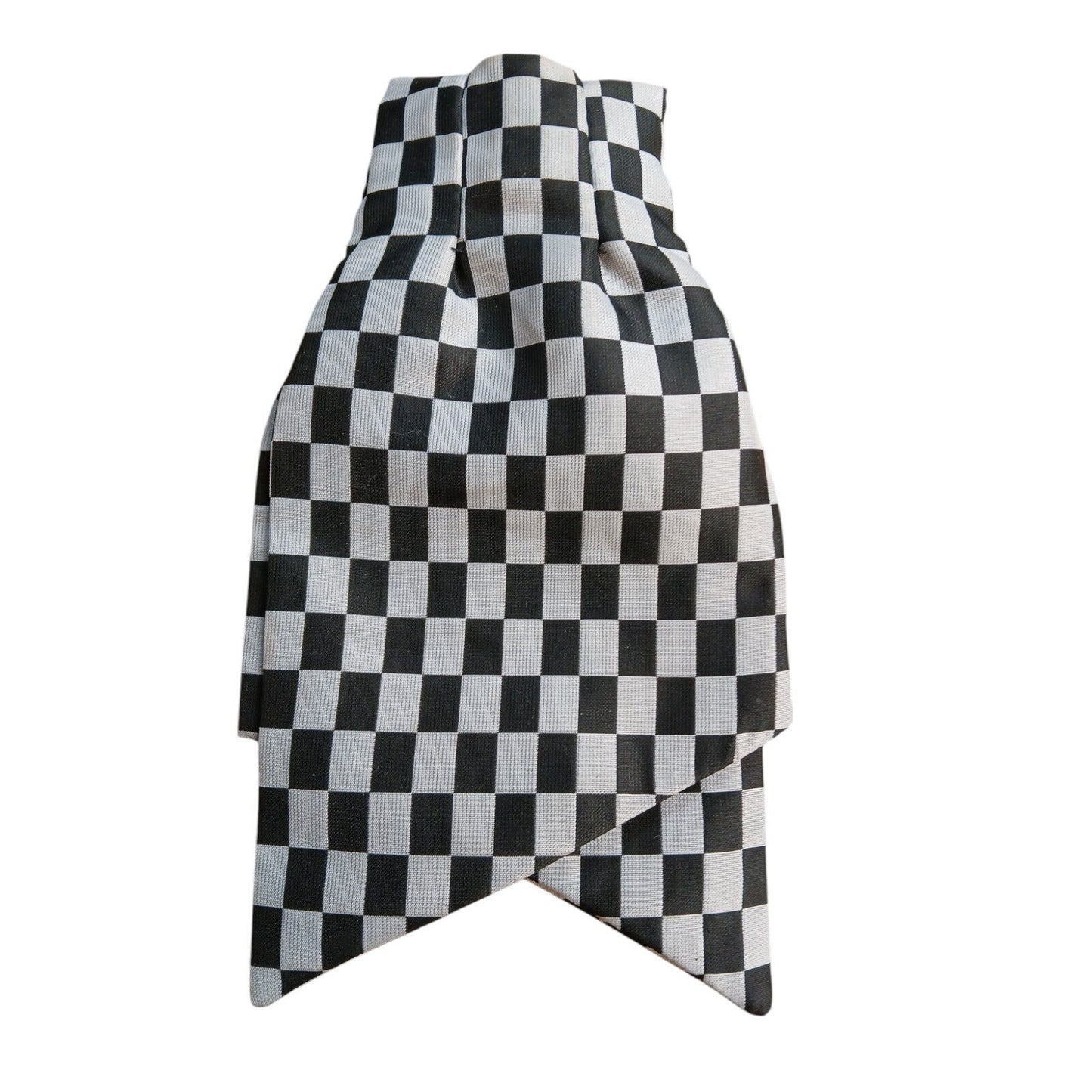 Ex Police Clip On Cravat Ladies Black & White Check Fancy Dress WPC
