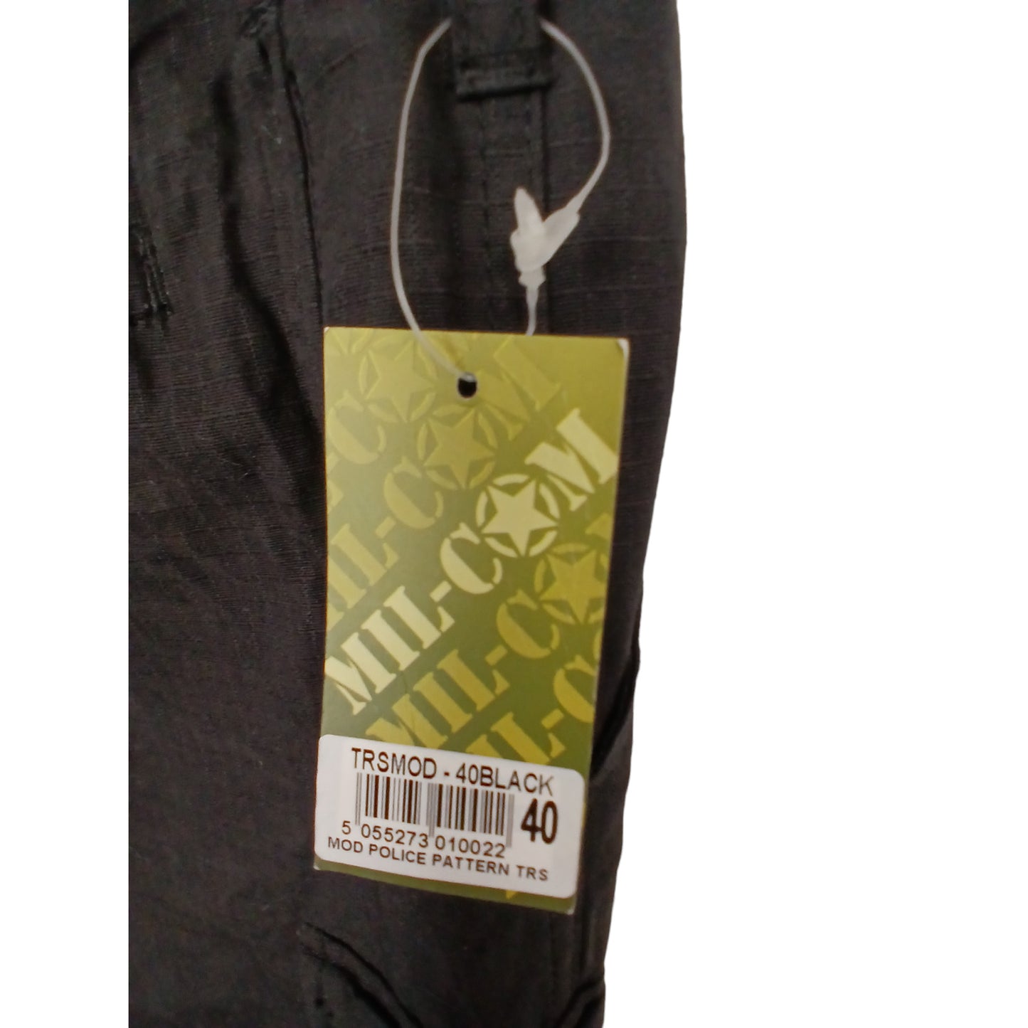 Mil-Com MOD Police Pattern Ripstop Trousers Black Tactical Security Size 40