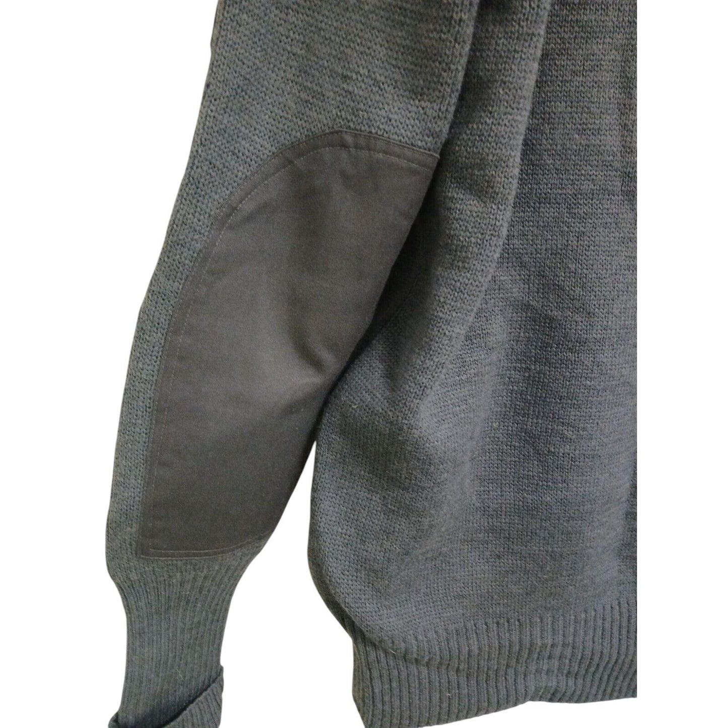 RAF Utility Jumper V Neck Blue Grey 80% Wool 20% Nylon Pullover Military