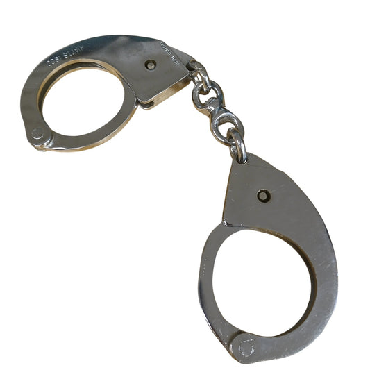 Hiatts 1960 Handcuffs Ex Police Vintage Cuffs Used Chain No Key Grade A