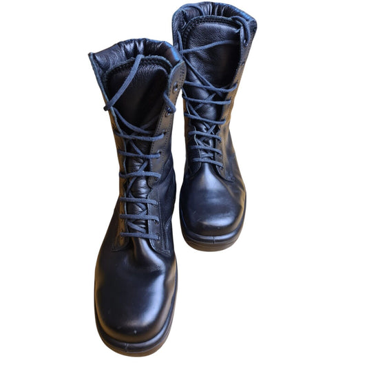 Leather Ankle Boots Combat Retro Size 7 Security Work Boot Ex Police