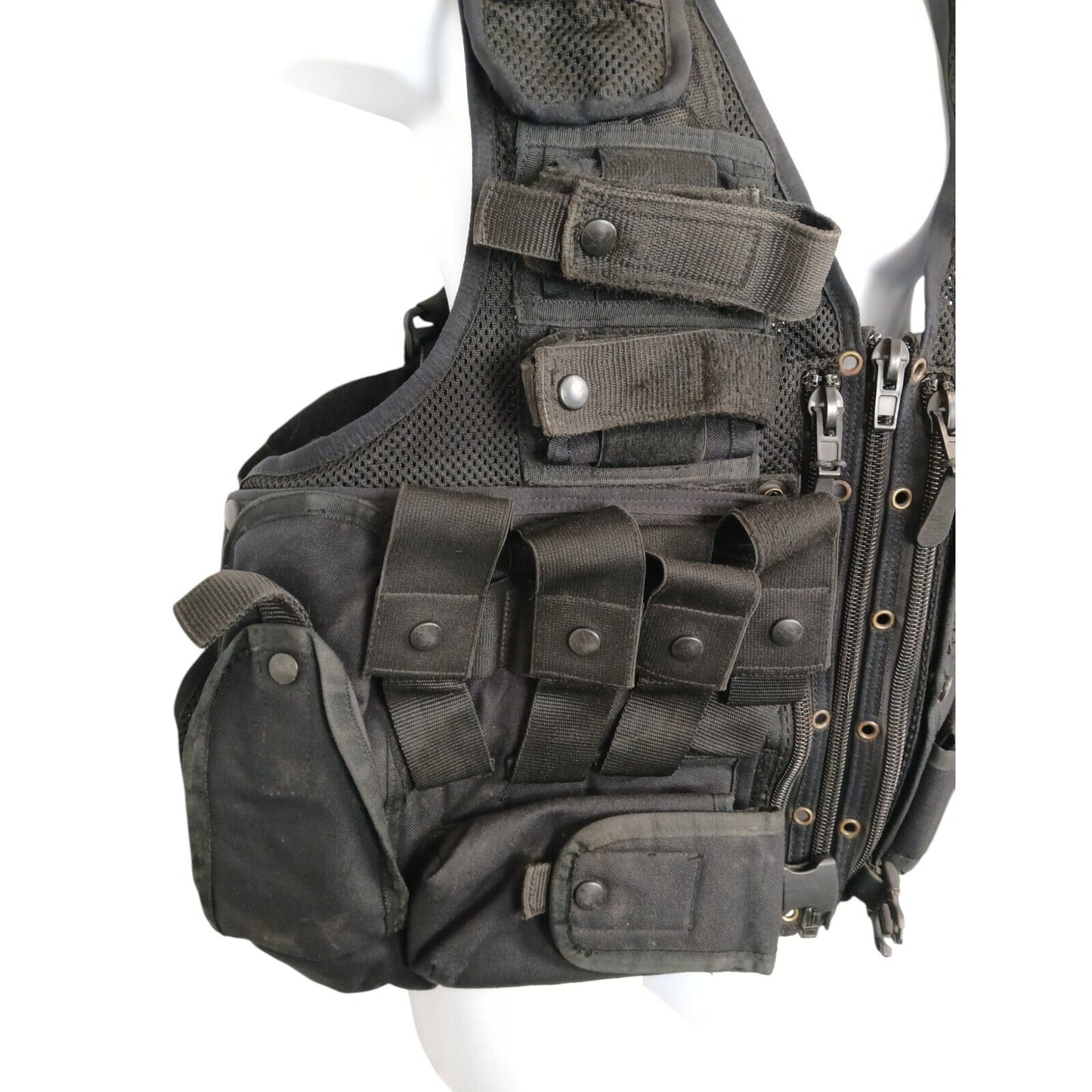 Arktis Tactical Vest Black Integrated Pouches Security Ex Police