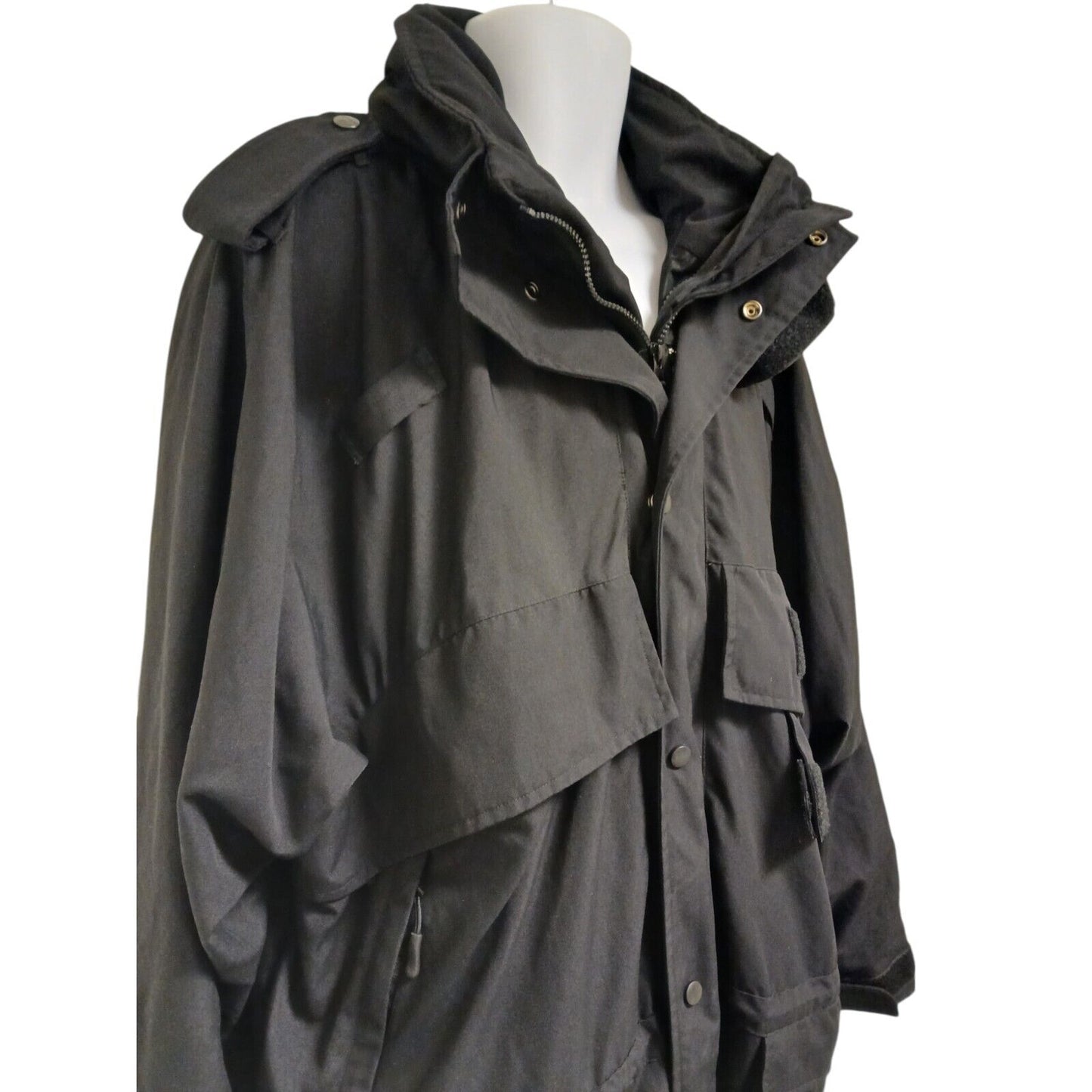 Cooneen Defence Jacket 3/4 Length Waterproof Coat Ex Police Security Black XL