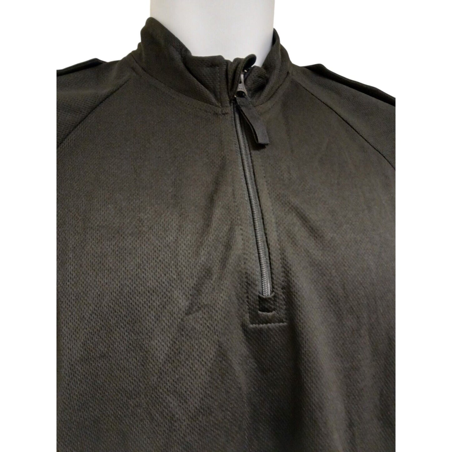 Self Wicking Police Shirt Long Sleeve Black Breathable T-Shirt Security Duty