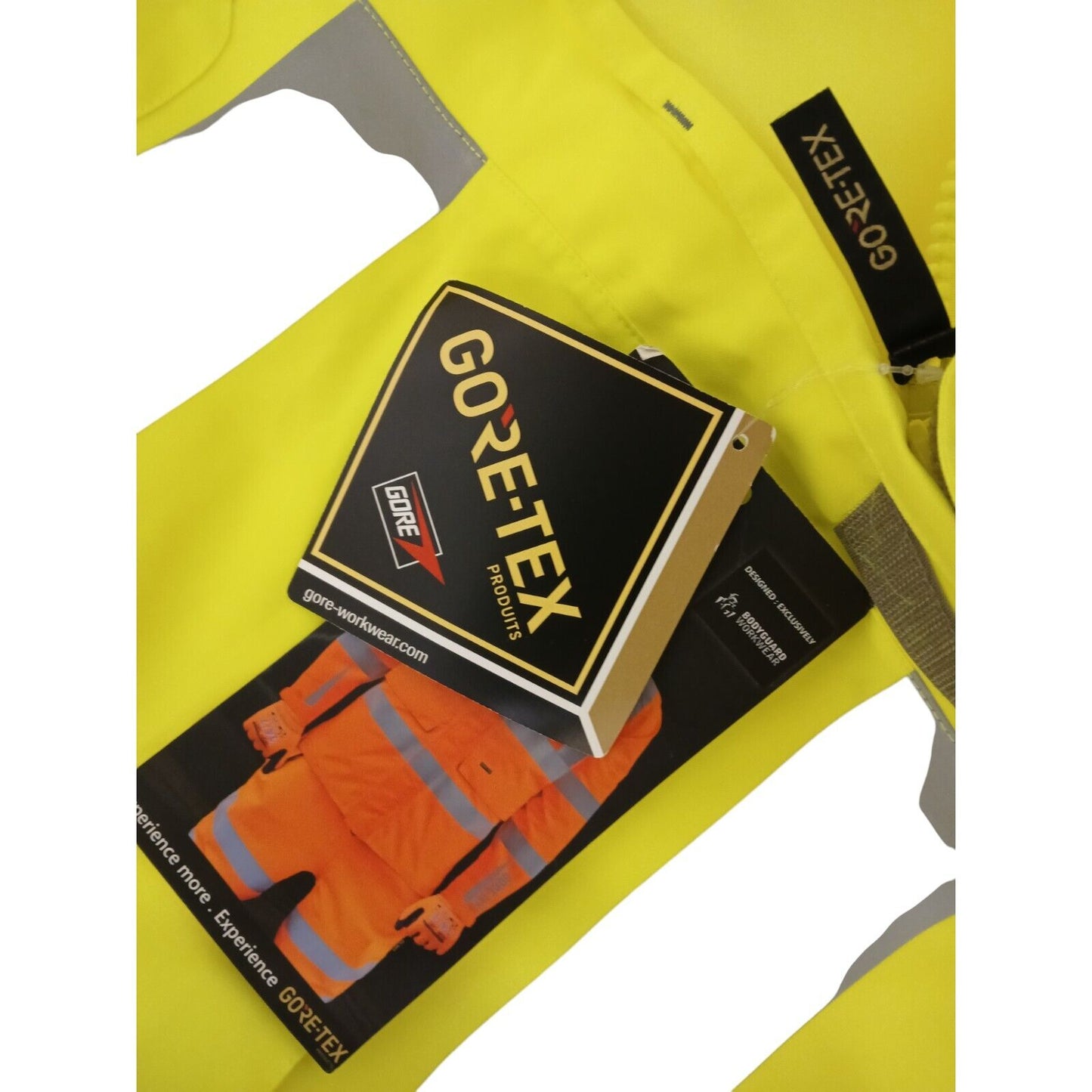 Bodyguard Workwear Goretex Jacket Hi Viz HI Vis 3/4 Length Security Waterproof