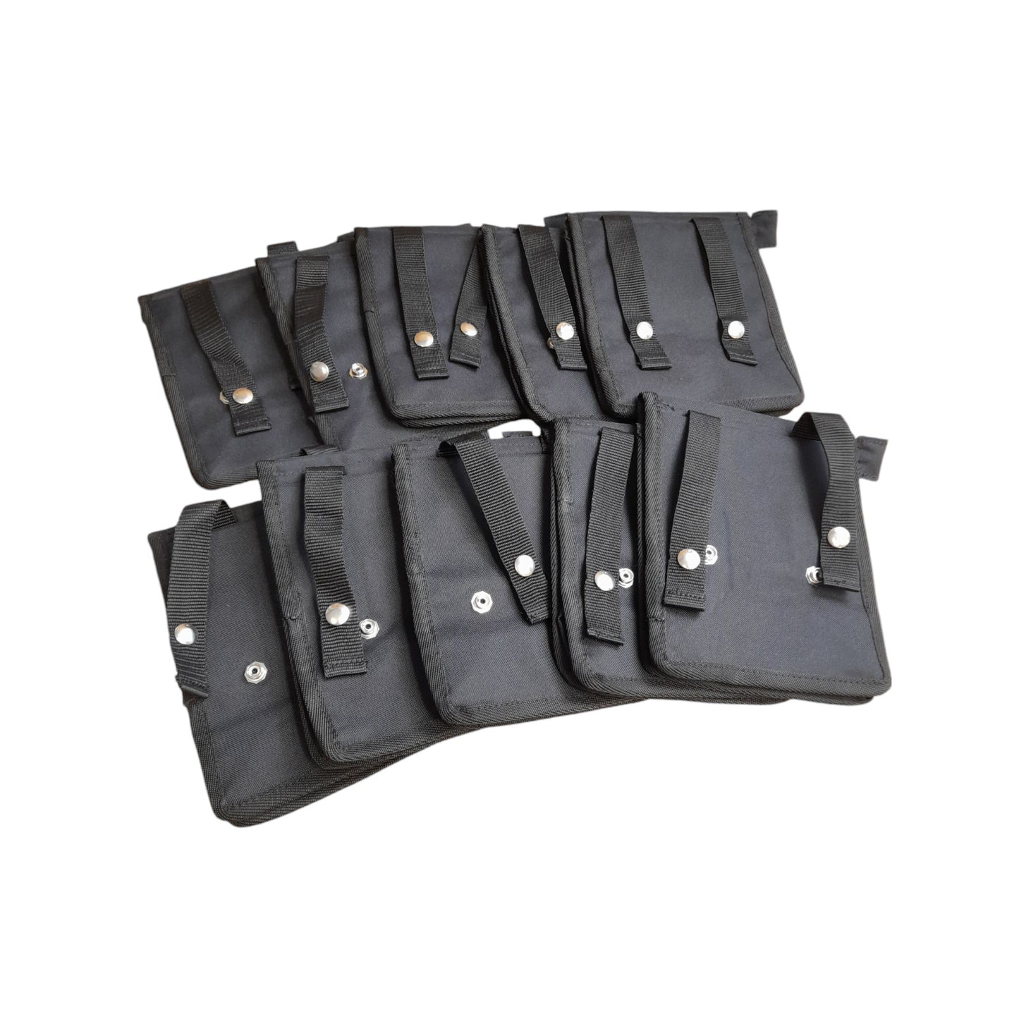 Molle Document Pouch Black 10 x Large Modular Police Airsoft Security Tactical