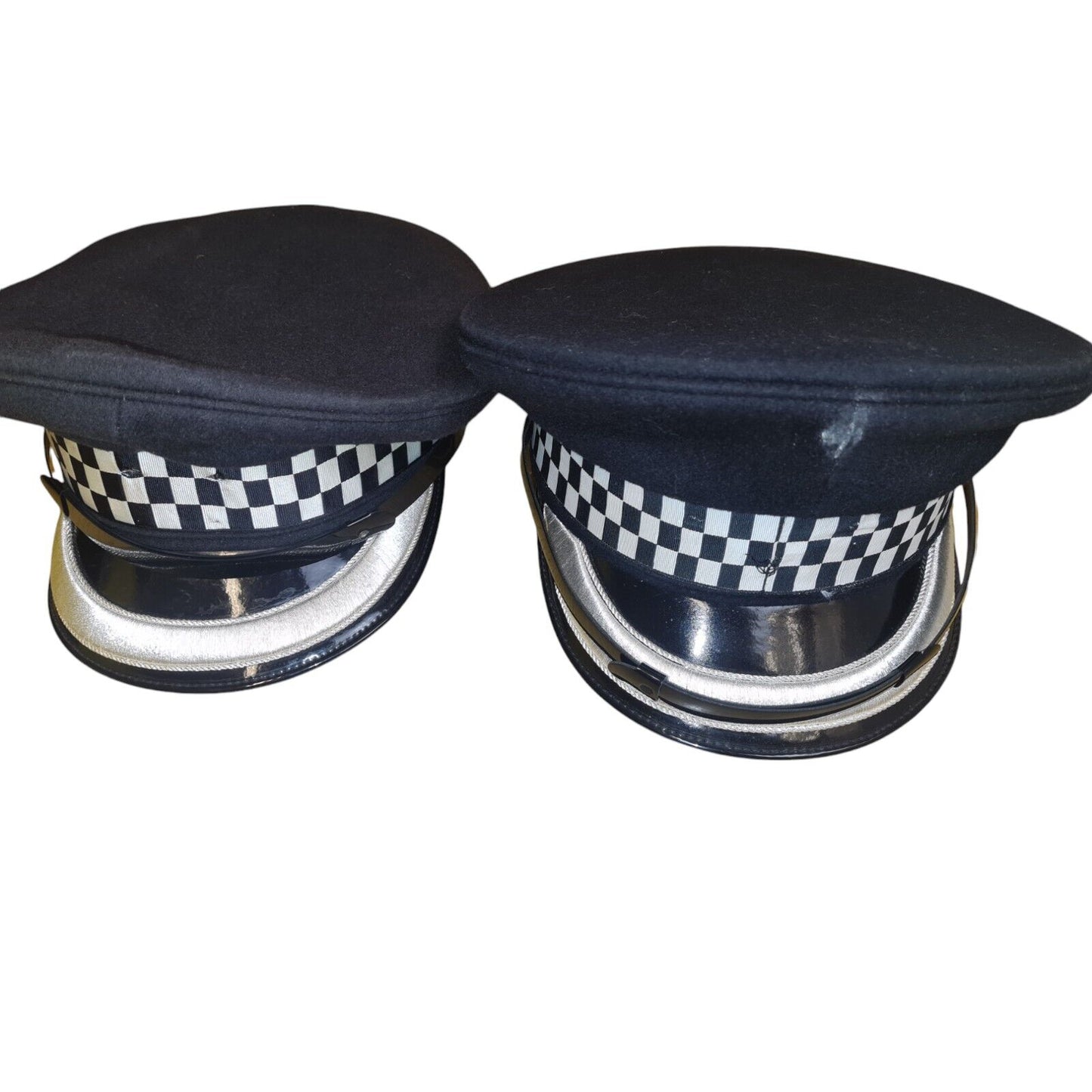 Police Peaked Cap Chief Superintendent Silver Banded Film Collector B Grade Hat