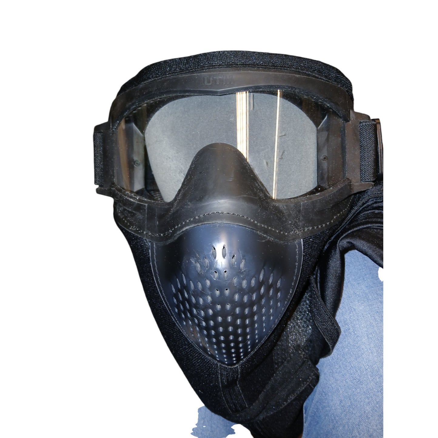 Tactical UTM Face Mask Integrated Goggles Berry Compliant Combat Riot Airsoft