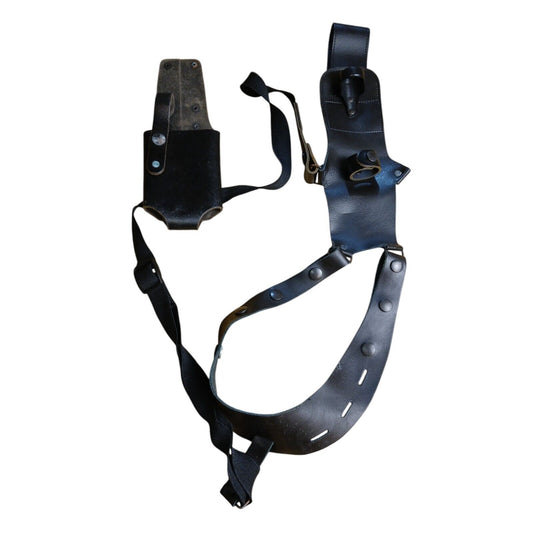 Peter Jones Harness Holster Gun Dock Leather Shoulder Body Strap Gun Grade B