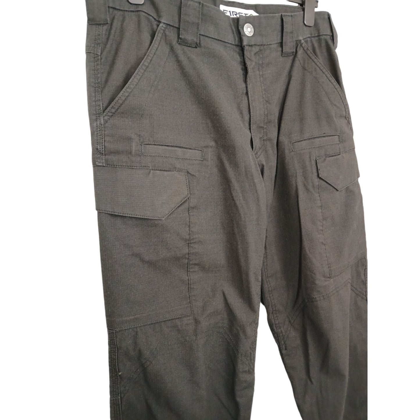 First Tactical Trousers Combat Ripstop Black Ex Police Cargo Security Work Mens