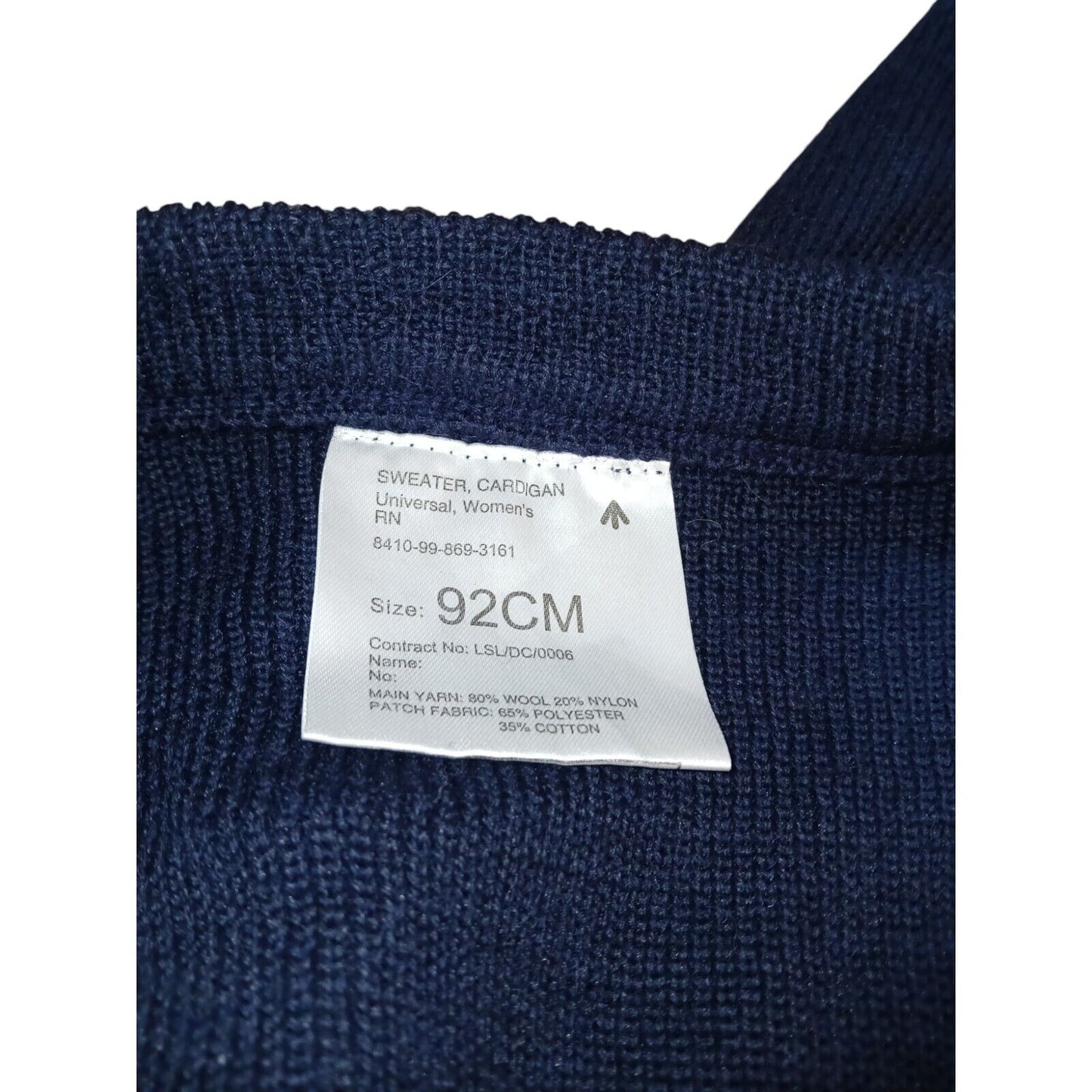 Royal Navy Cardigan Universal Womens Navy Blue Sweater Pullover Military