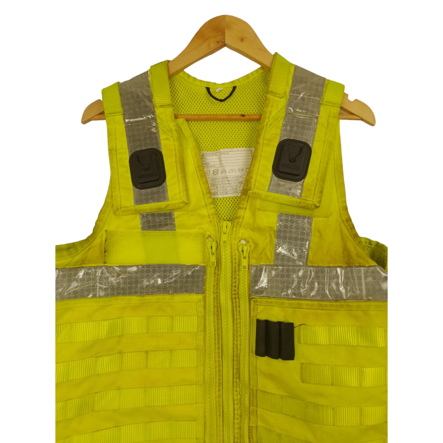 Arktis Molle Tactical Utility Vest Hi Vis Hi Viz Ex Police Security Grade C