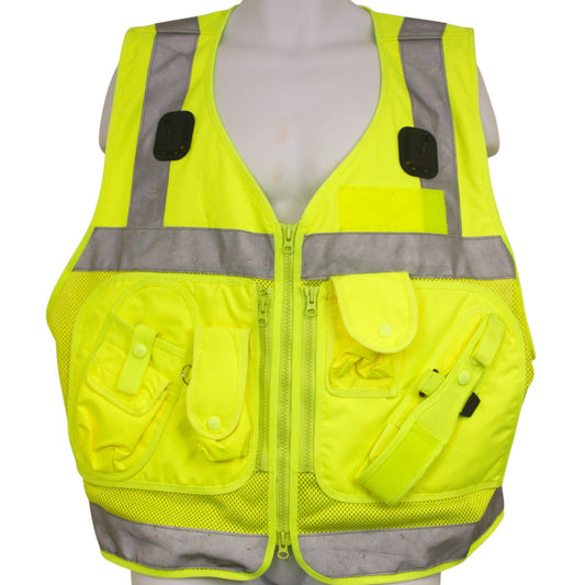 Protec Tactical Vest Hi Viz Vis Klickfast XL Integrated Pouches Pouch Ex Police