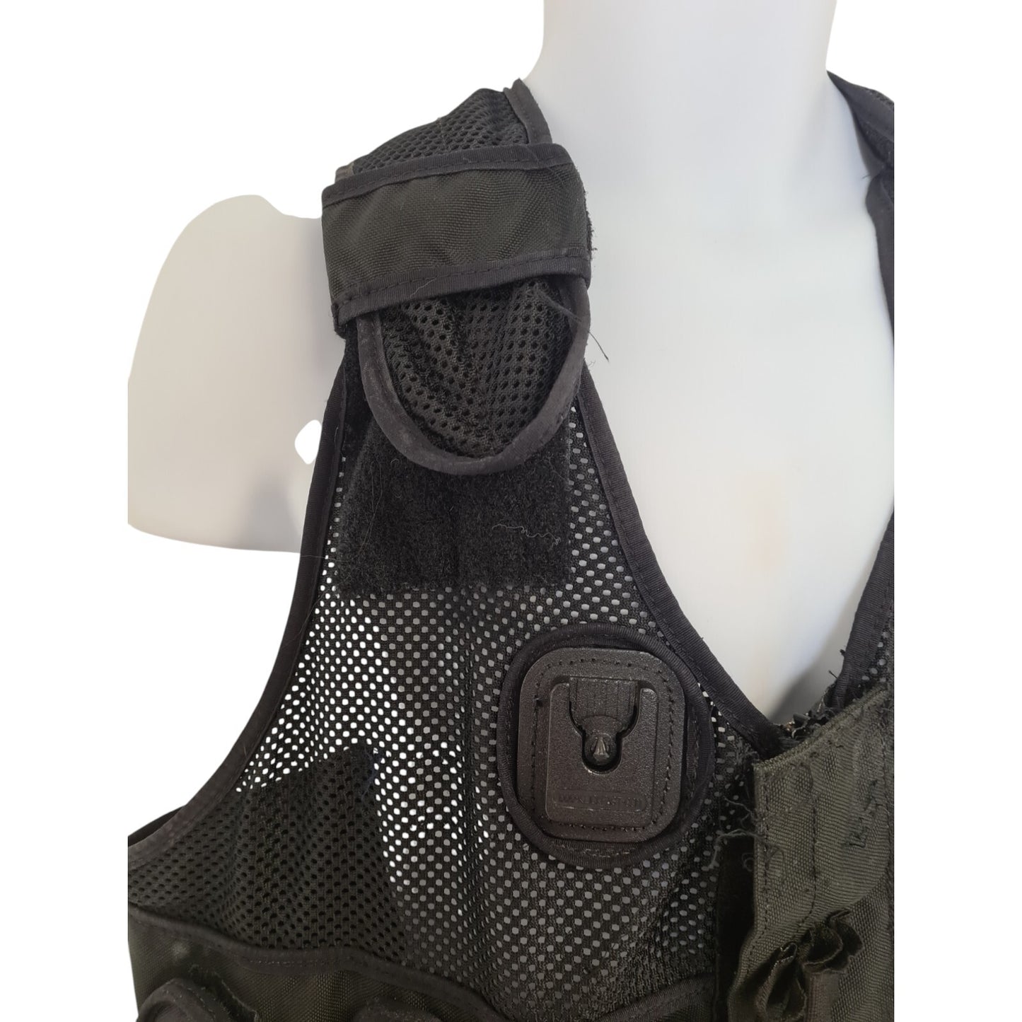 Tactical Vest Integrated Pouches Airsoft Security Police XL Black Doorman