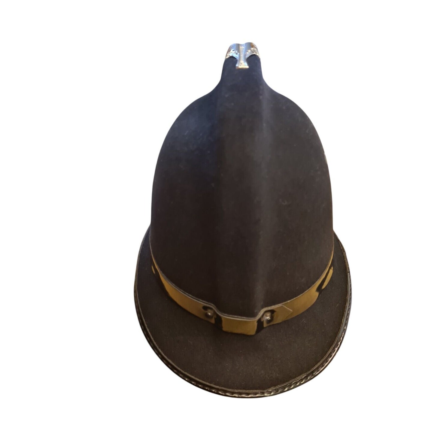 Police Coxcomb Custodian Helmet Black Band Senior Rank Collector TV Film A Grade