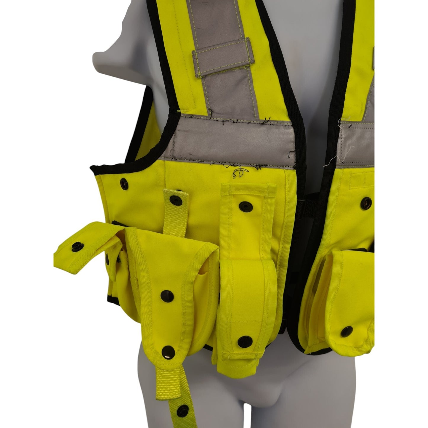 Aegis Tactical Vest Hi Vis Hi Viz With Various Pouches Security Doormen Size M
