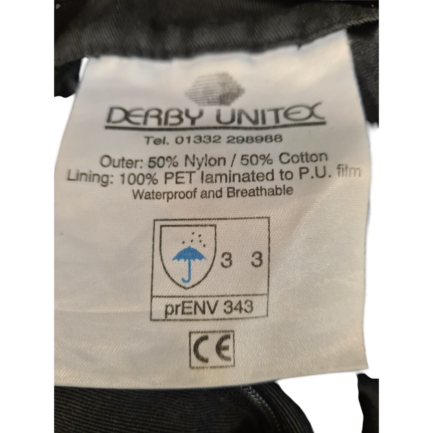 Derby Unitex Dog Handler Combat Trousers CTR08 Fur Resistant Black Security 88XT