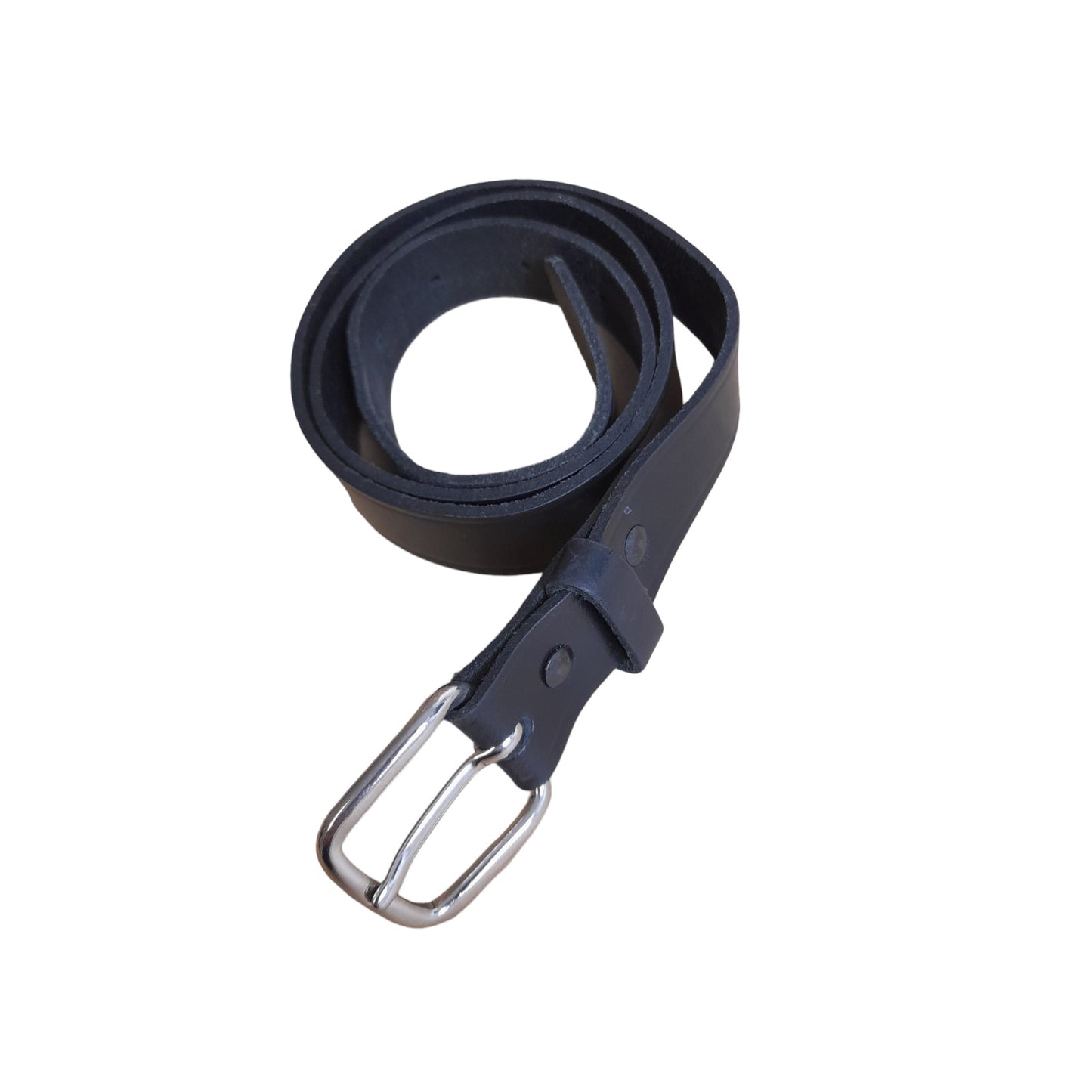 Black Leather Belt Single Prong 24mm Wide Ex Police Uniform Security