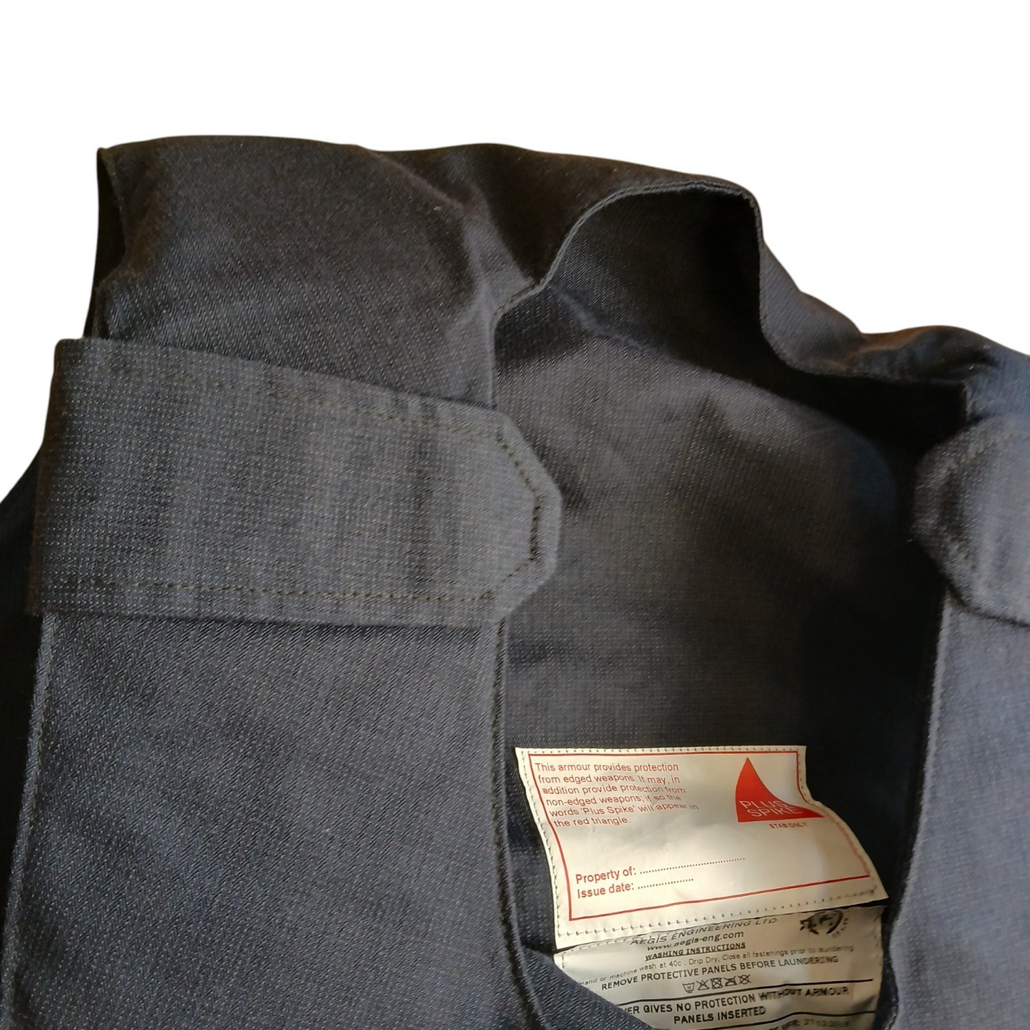 Aegis Ripstop Stab Vest Cover Navy Blue Body Armour Spike Security Police Male