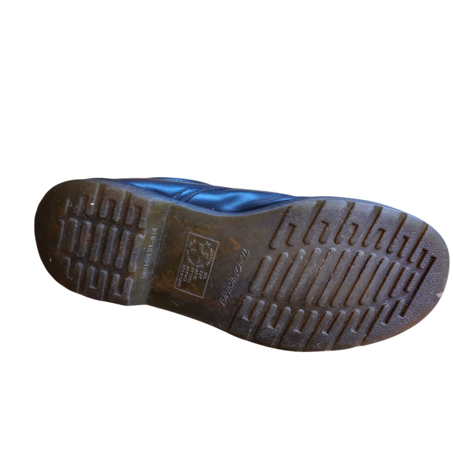 Dr Martin Steel Toe Cap Black Shoes Size 8 Slip Resistant Sole Safety Security