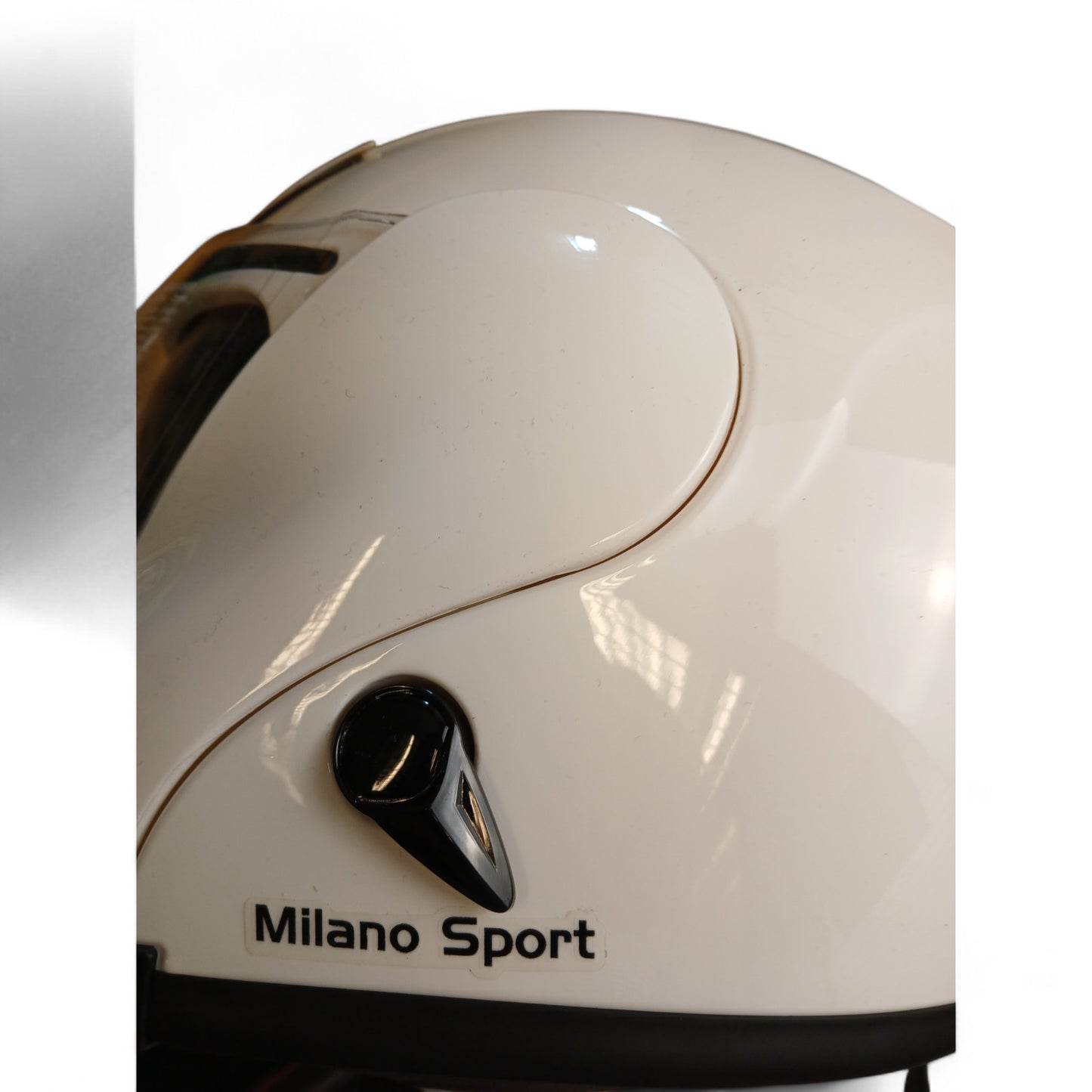 Milano Sports 3000 Modular Series White Full Face Motorcycle Crash Helmet XS New