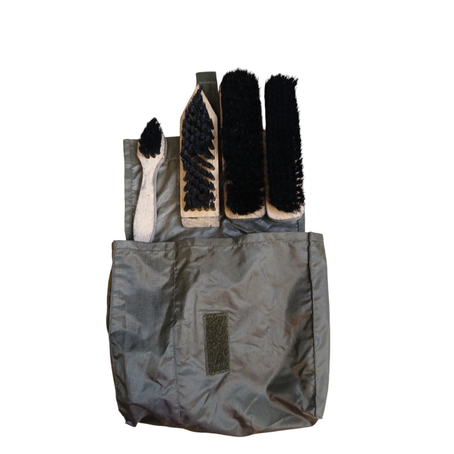 German Army Putzzeug Military Boot Cleaning Kit 4 Brush Bag 3 Styles Shoe Shine