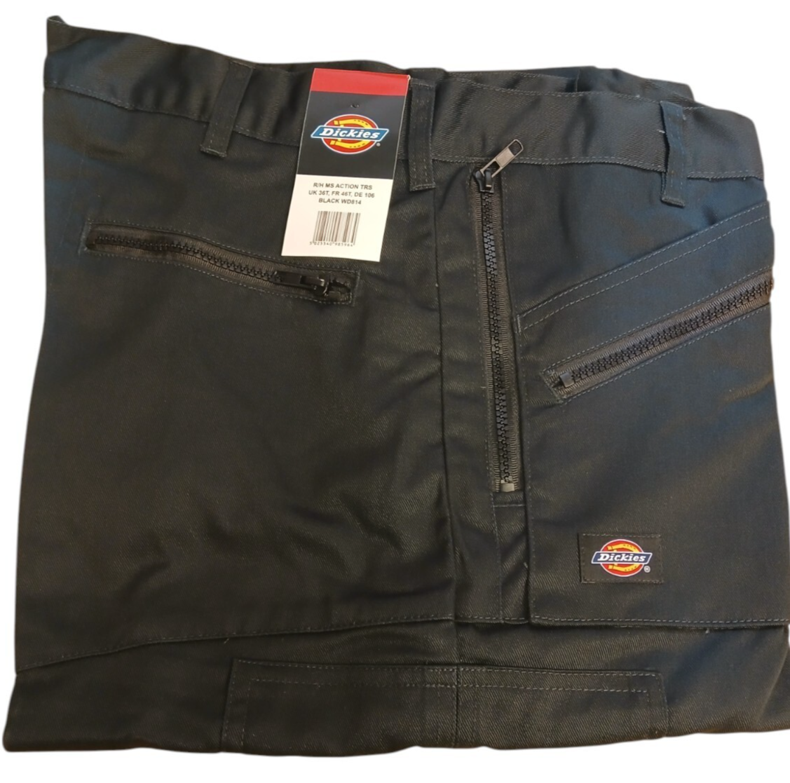 Mens Dickies WD814 Red Hawk Action Work Workwear Trousers Pants 36"-42'' Black