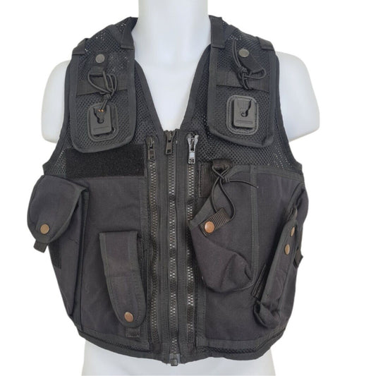 Tactical Vest Integrated Pouches Black Klickfast Docks XS Security Ex Police