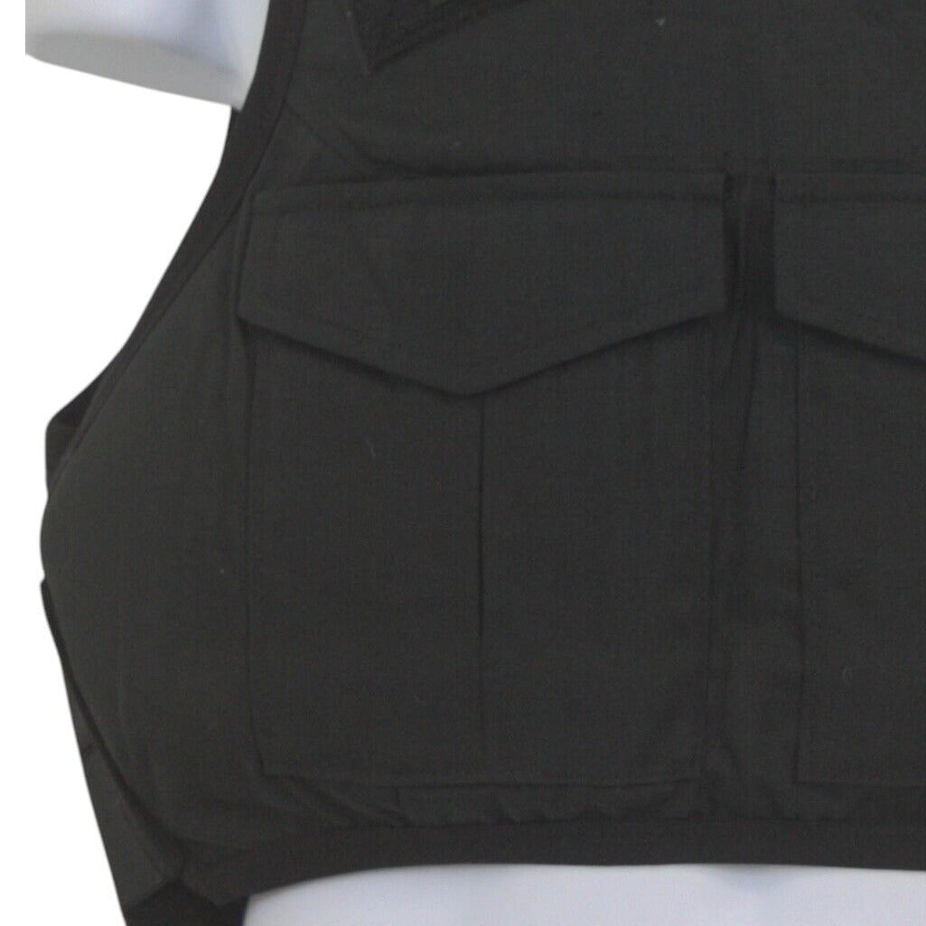 Global Armour Stab Vest Ballistic Body Armour Cover Overt Police Black Female