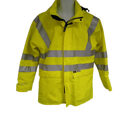 Arco Goretex Jacket Hi Viz Hi Vis Foul Weather Waterproof Highways Security Coat