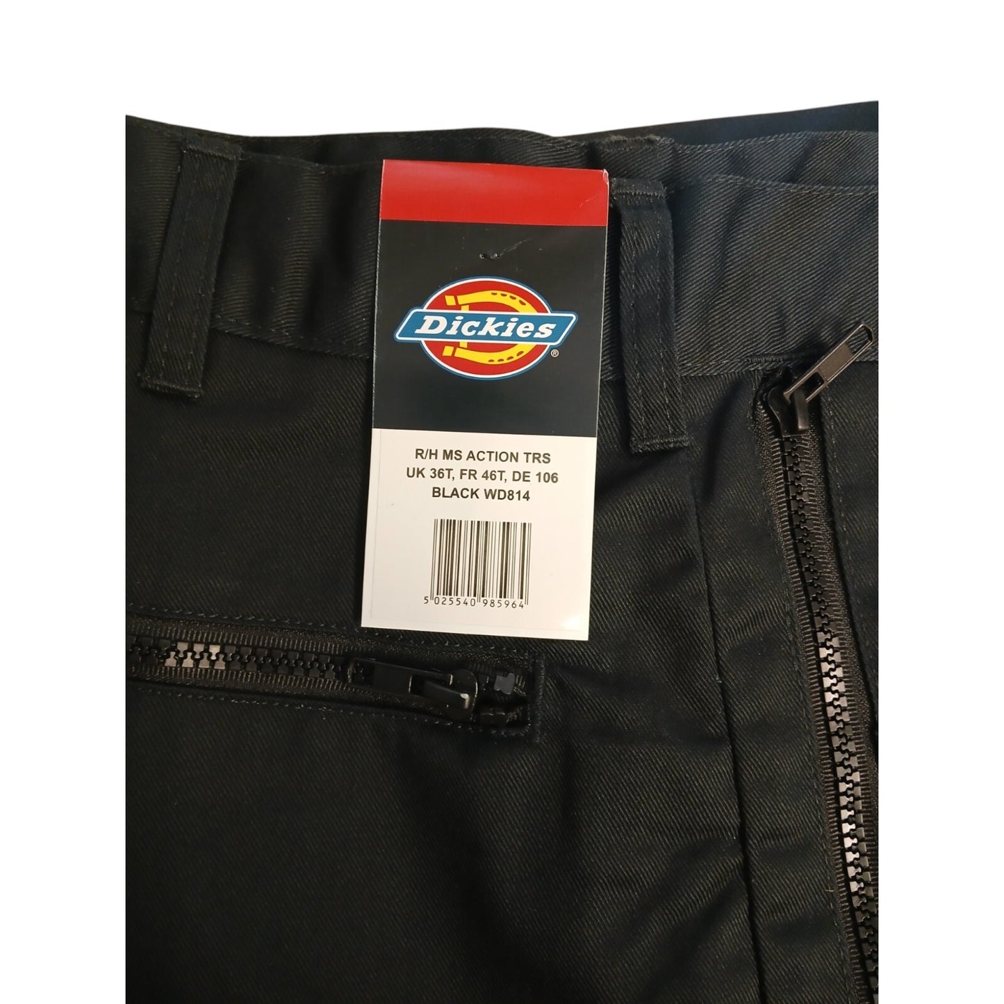 Mens Dickies WD814 Red Hawk Action Work Workwear Trousers Pants 36"-42'' Black