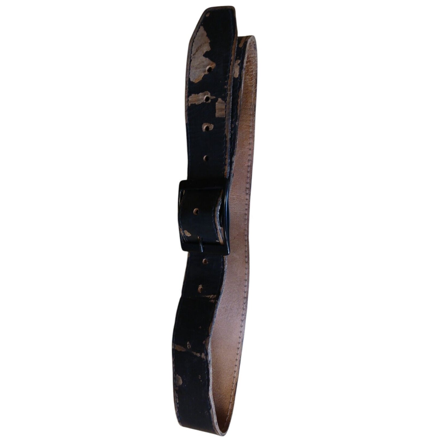 Leather Belts Used Upcycling Job Lot x 25 Various Black Sizes Craft Recycling