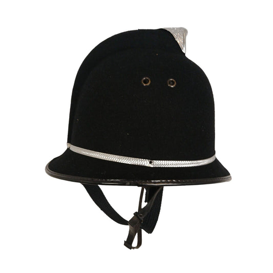 Coxcomb Top Police Helmet Custodian Memorabilia Comb Top Collector Bobby Black
