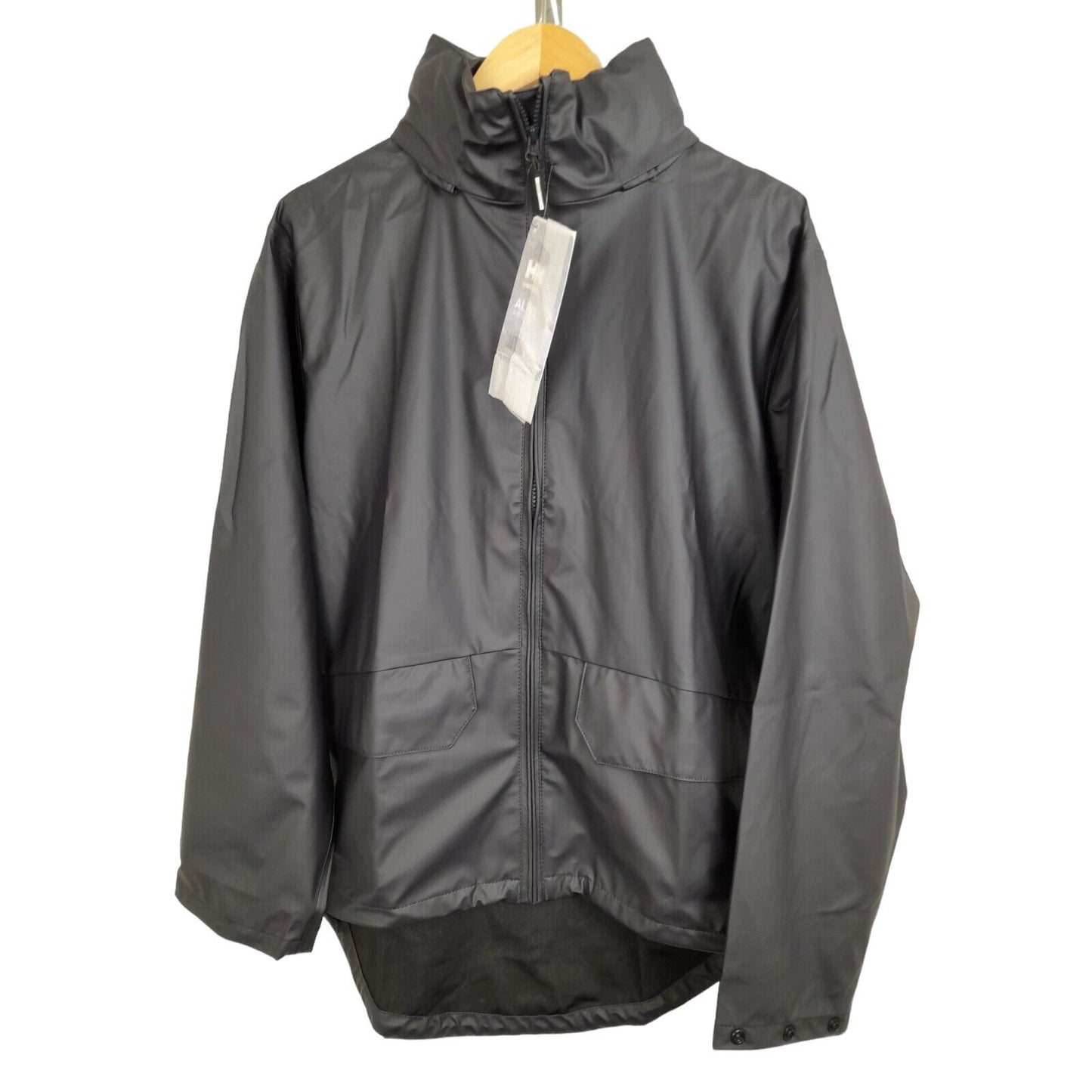 Helly Hansen Voss Jacket 70180 Workwear Hooded Waterproof Coat Navy