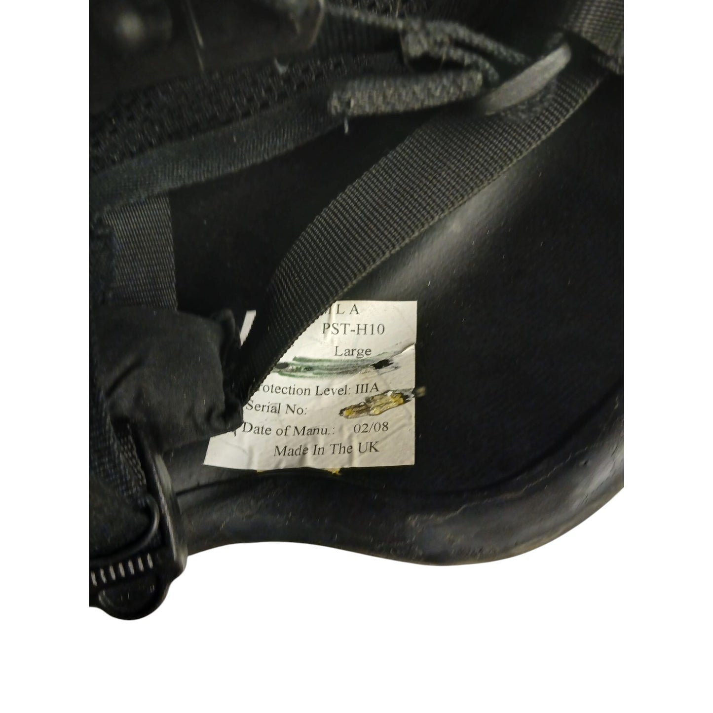 Tactical Ballistic Helmet PST H10 NIJ 111A 3A Large W/Kevlar Combat Airsoft MLA