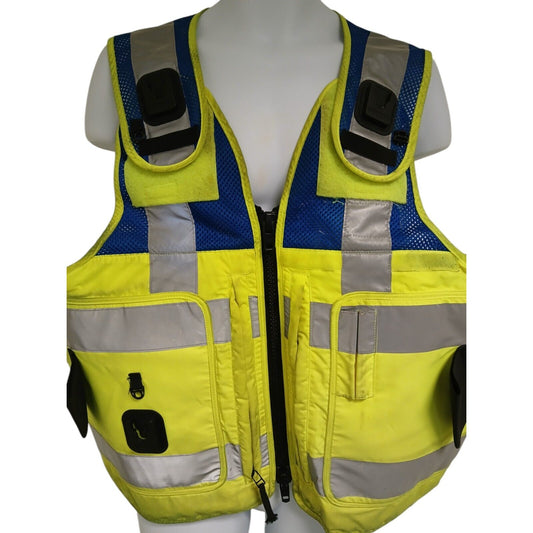 Mehler Vario System Vest Tactical Hi Viz Vis Klickfast Ex Police Medium Security