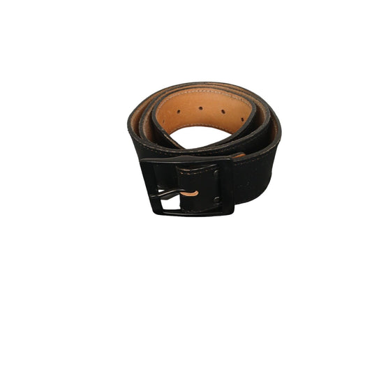 Deenside Black Leather Duty Belt Single Prong 5cm Wide ExPolice Uniform Security