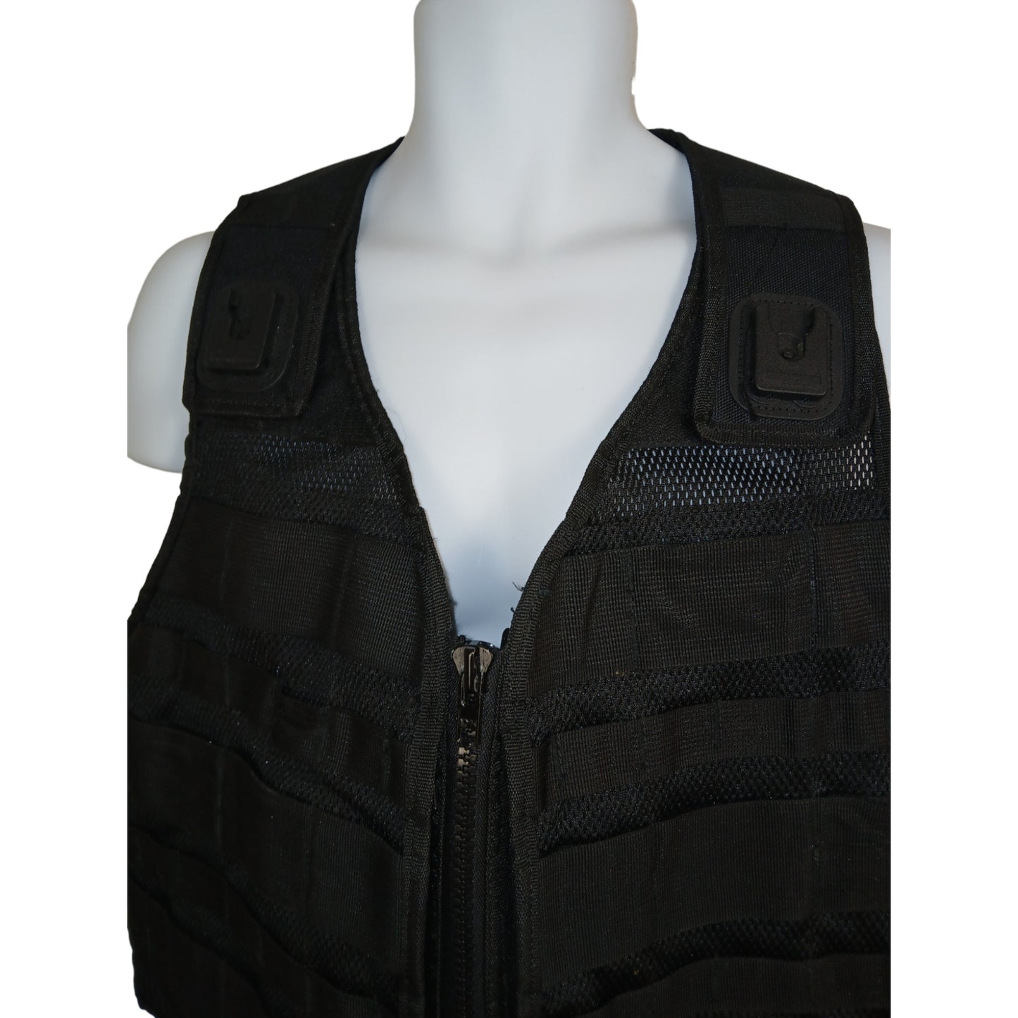 Protec Molle Tactical Vest Black 2x Klickfast Docks Size S Ex Police Security