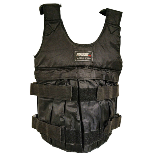 Suteng Sports Weight Vest Training Gym Weighted Cross Fit Running Black