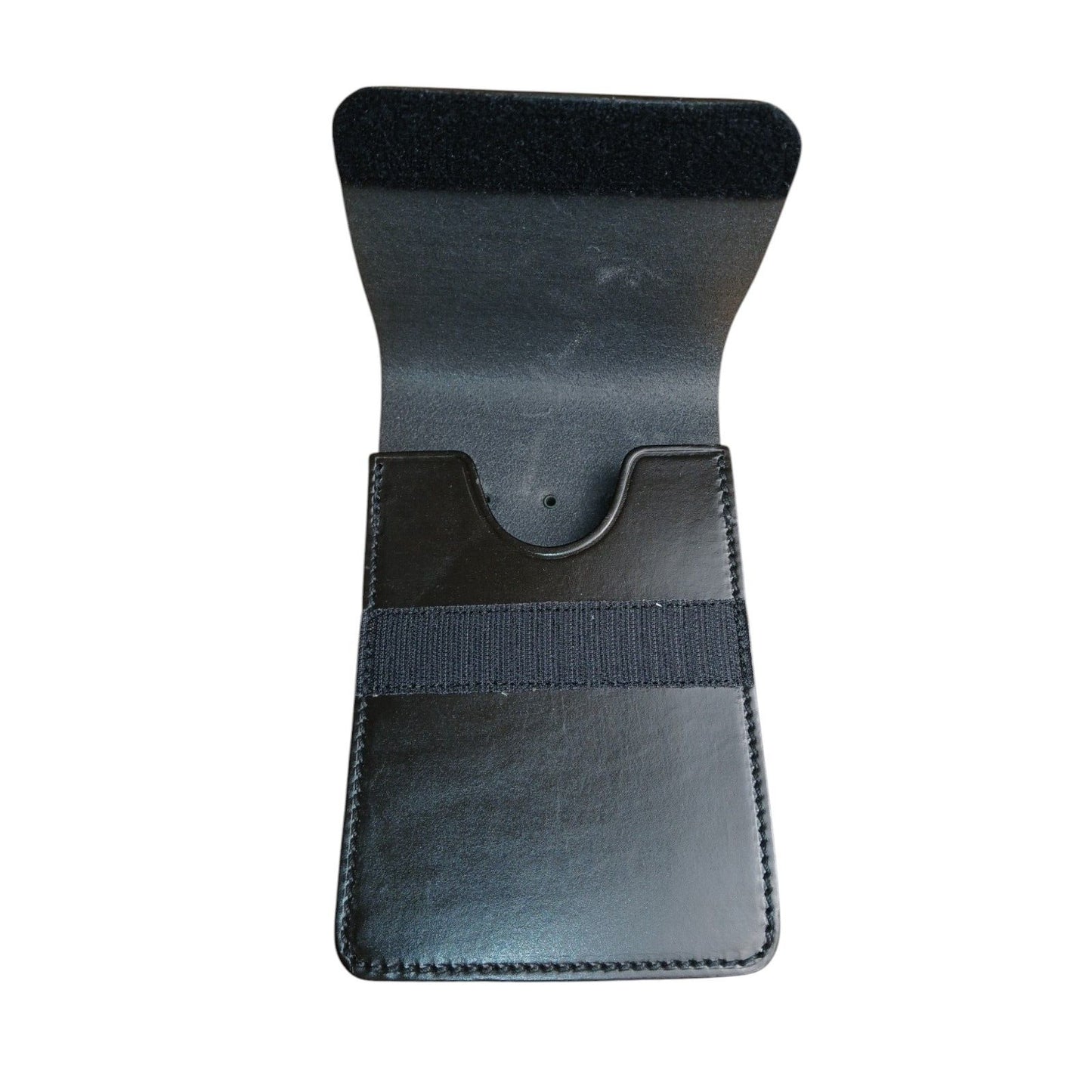 PWL Leather Document Pouch Belt Loop Kit Large Black Security Webbing Ex Police