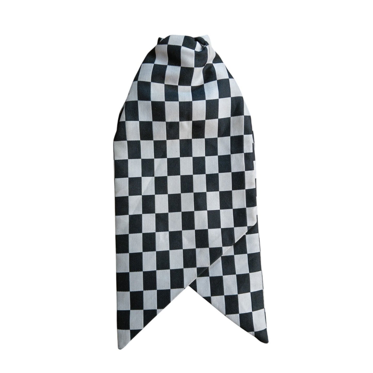 Ex Police Clip On Cravat Ladies Black & White Check Fancy Dress WPC