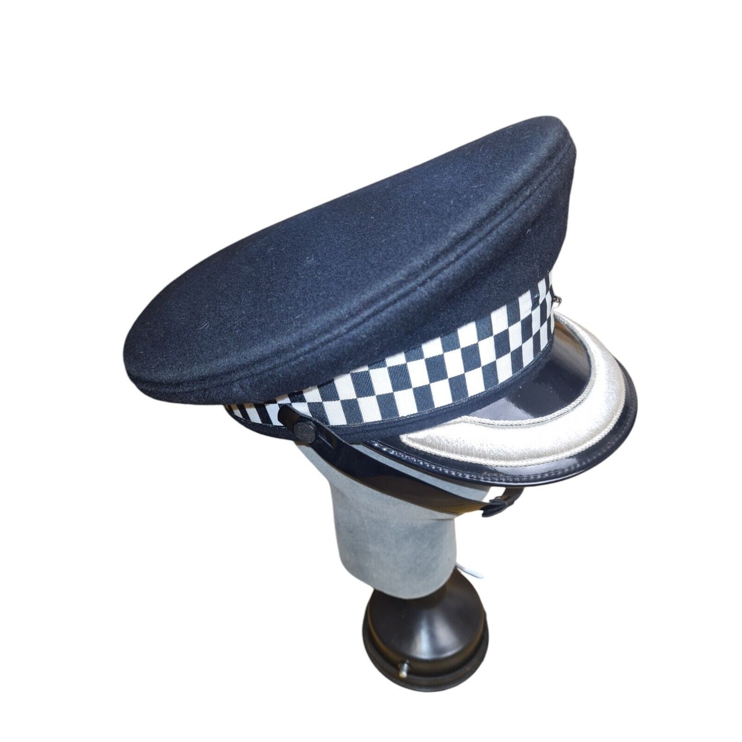 Police Peaked Cap Chief Superintendent Silver Banded Film Collector B Grade Hat