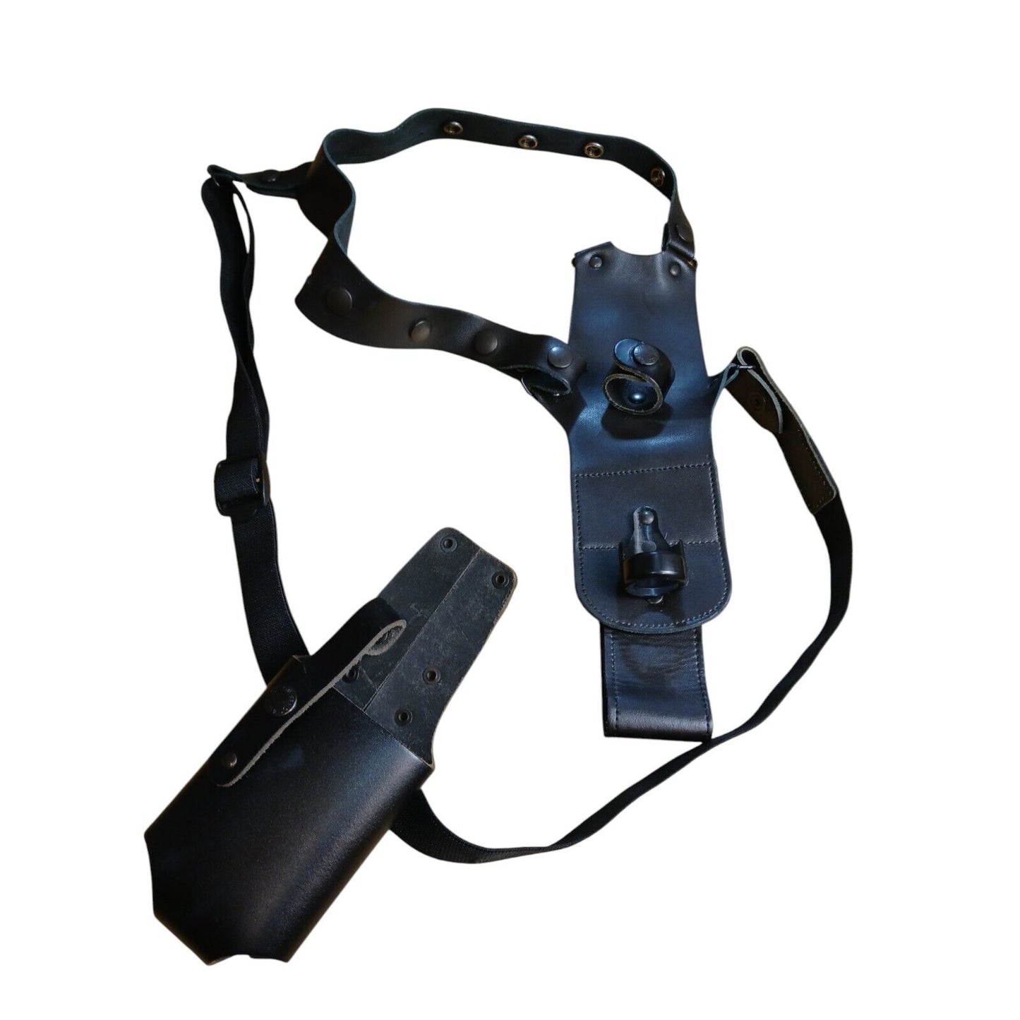Peter Jones Harness Holster Gun Dock Leather Shoulder Body Strap Gun Police