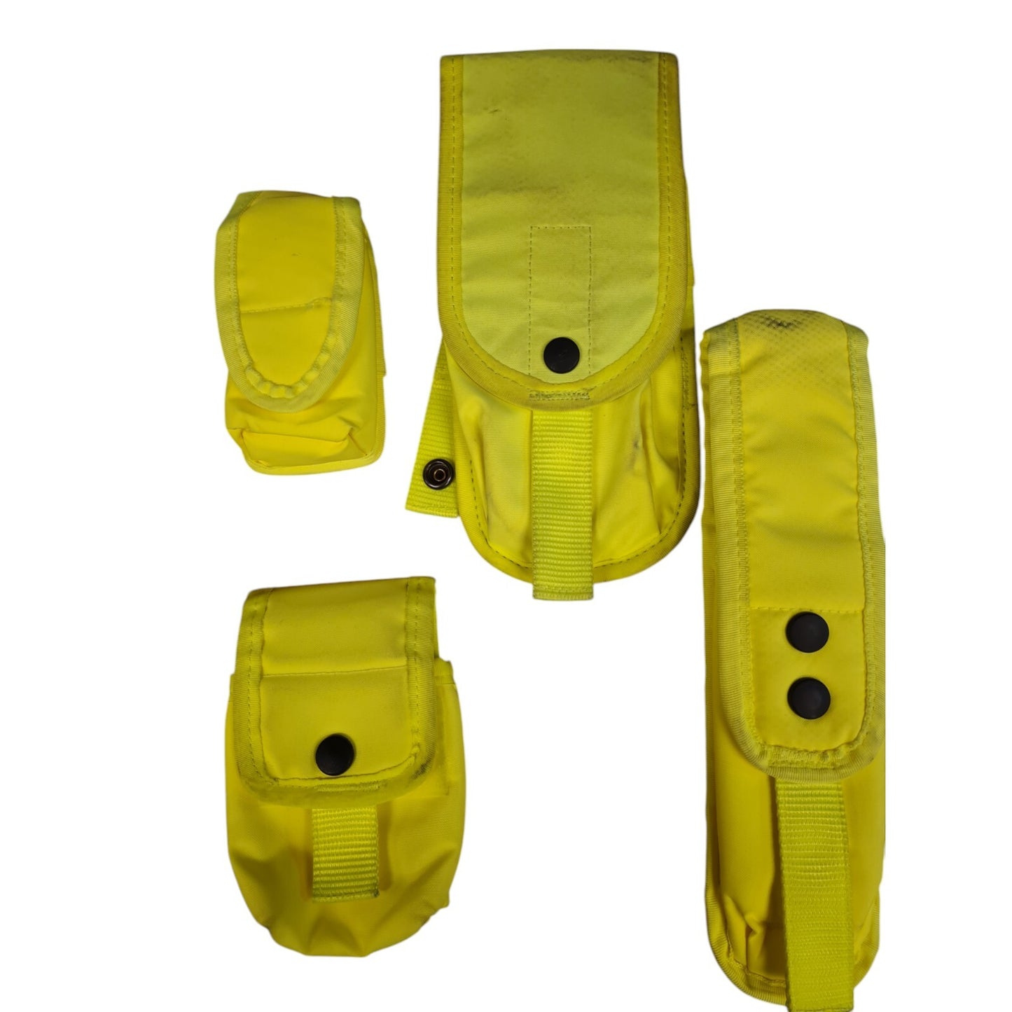 Arktis Molle Hi Vis Hi Viz Yellow Pouches x4 Bundle Ex Police Airsoft Security