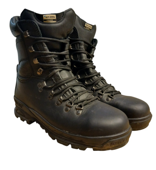 Altberg Peacekeeper P3 Boots Original Safety Black Leather Ex Police Size 8
